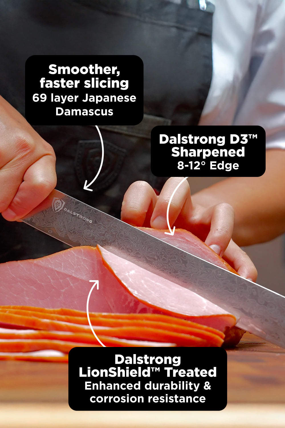 Scorpion Venom Bundle | 8" Chef's Knife + 4" Paring Knife + 11" Slicer Knife