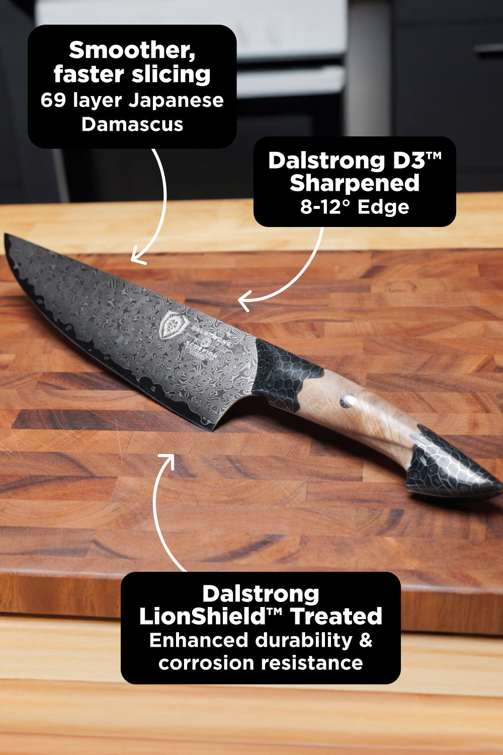 Chef's Knife 9.5" | The Scorpion Series | Venom Edition | Dalstrong ©