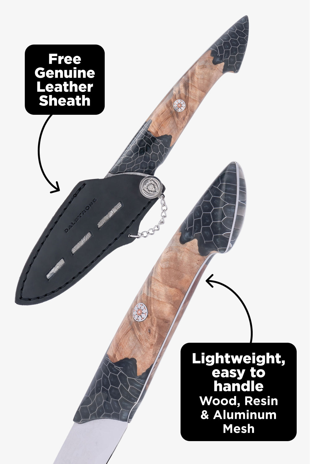 Scorpion Venom Bundle | 8" Chef's Knife + 4" Paring Knife + 11" Slicer Knife