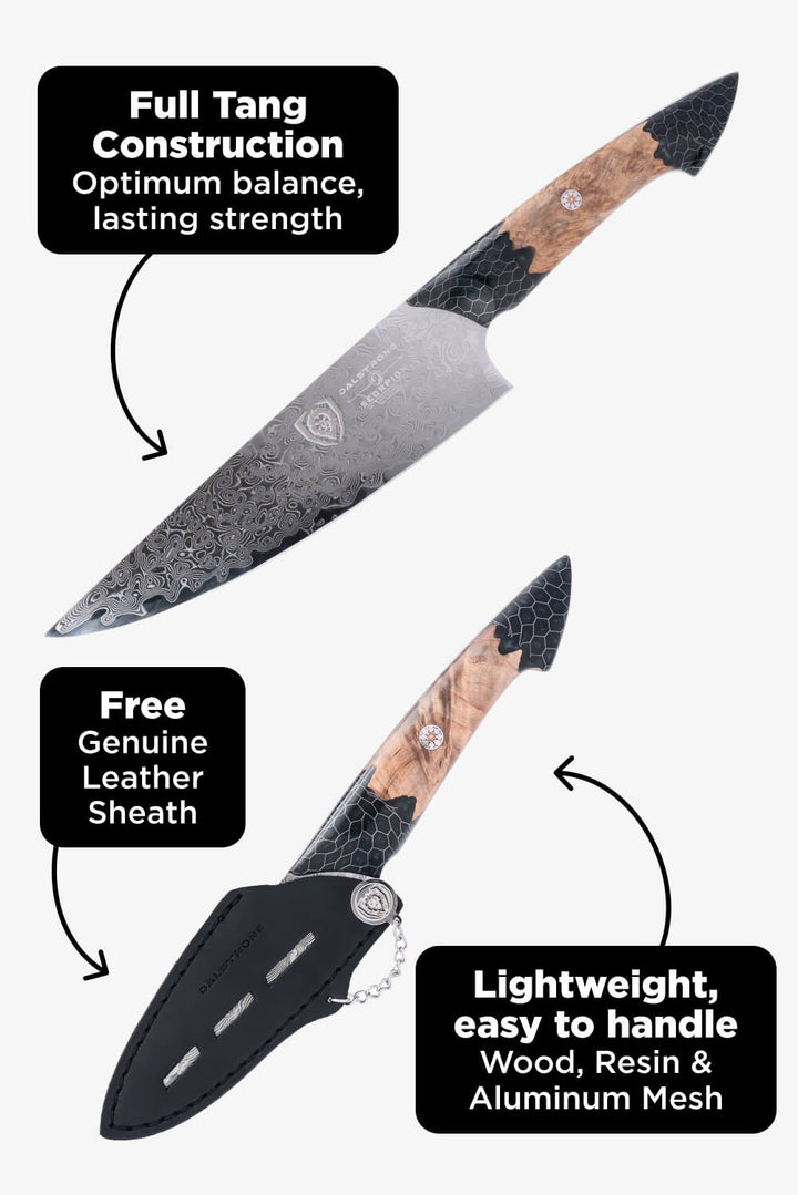 2 Piece Set | Chef Knife & Paring Knife | The Scorpion Series | Venom Edition | Dalstrong ©