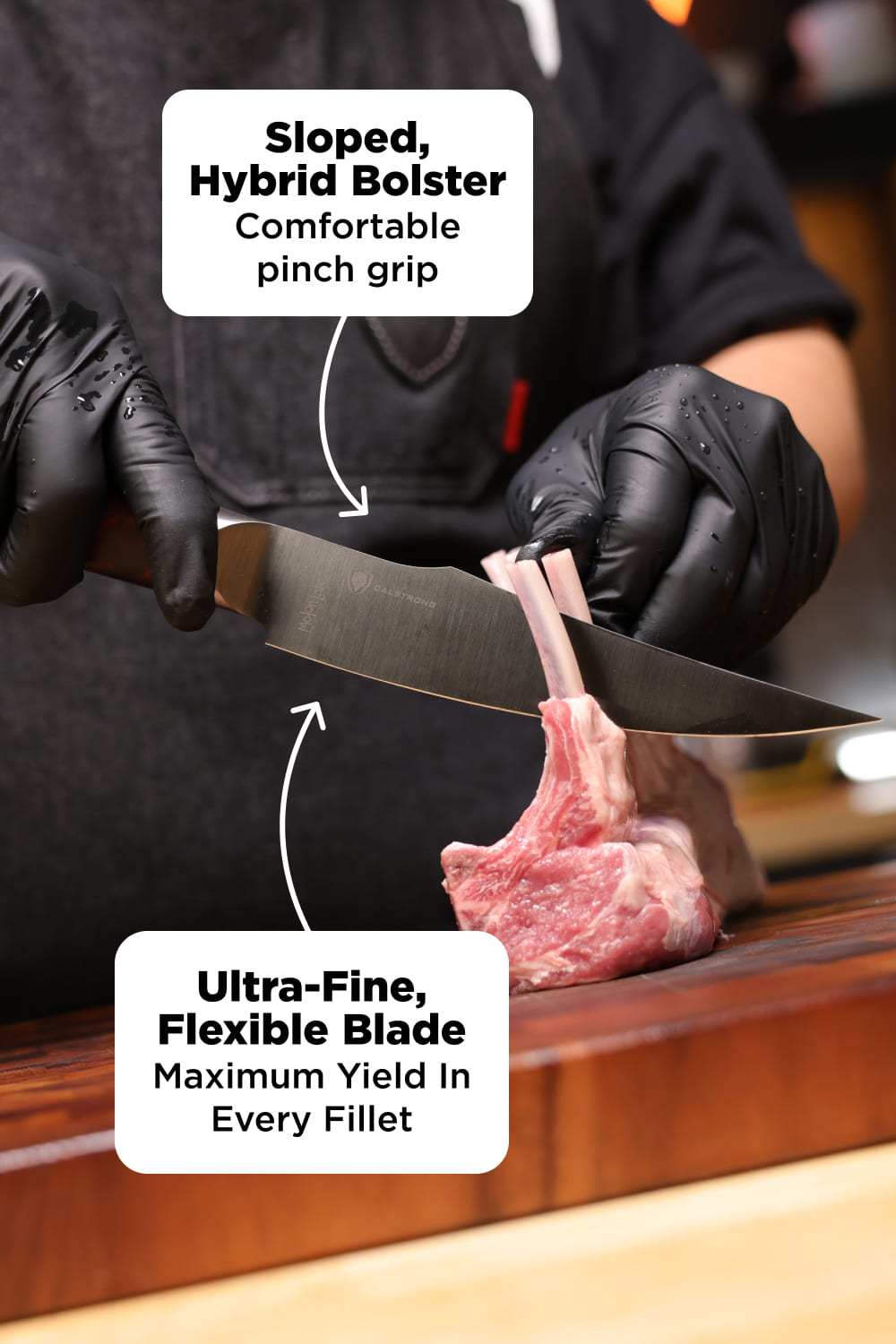 Curved Fillet Knife 6.5" | Spartan Ghost™ Series | Dalstrong ©