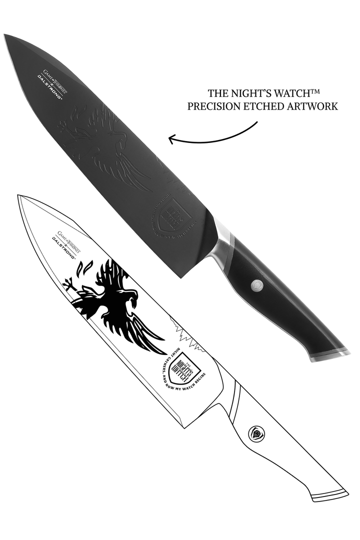 Chef Knife 8" | Game of Thrones™ Edition | Night's Watch™ | Dalstrong © 10