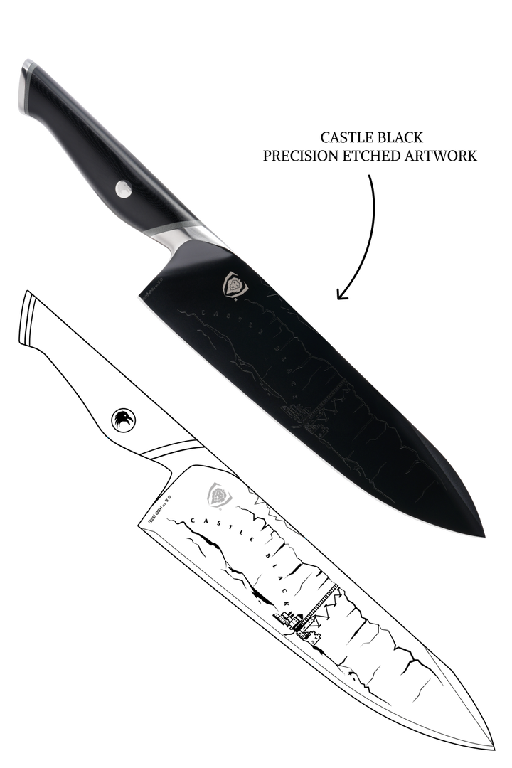 Chef Knife 8" | Game of Thrones™ Edition | Night's Watch™ | Dalstrong © 11