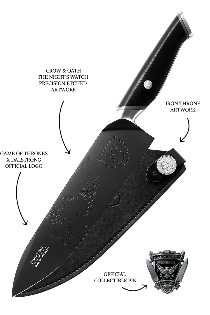 Chef Knife 8" | Game of Thrones™ Edition | Night's Watch™ | Dalstrong © 9