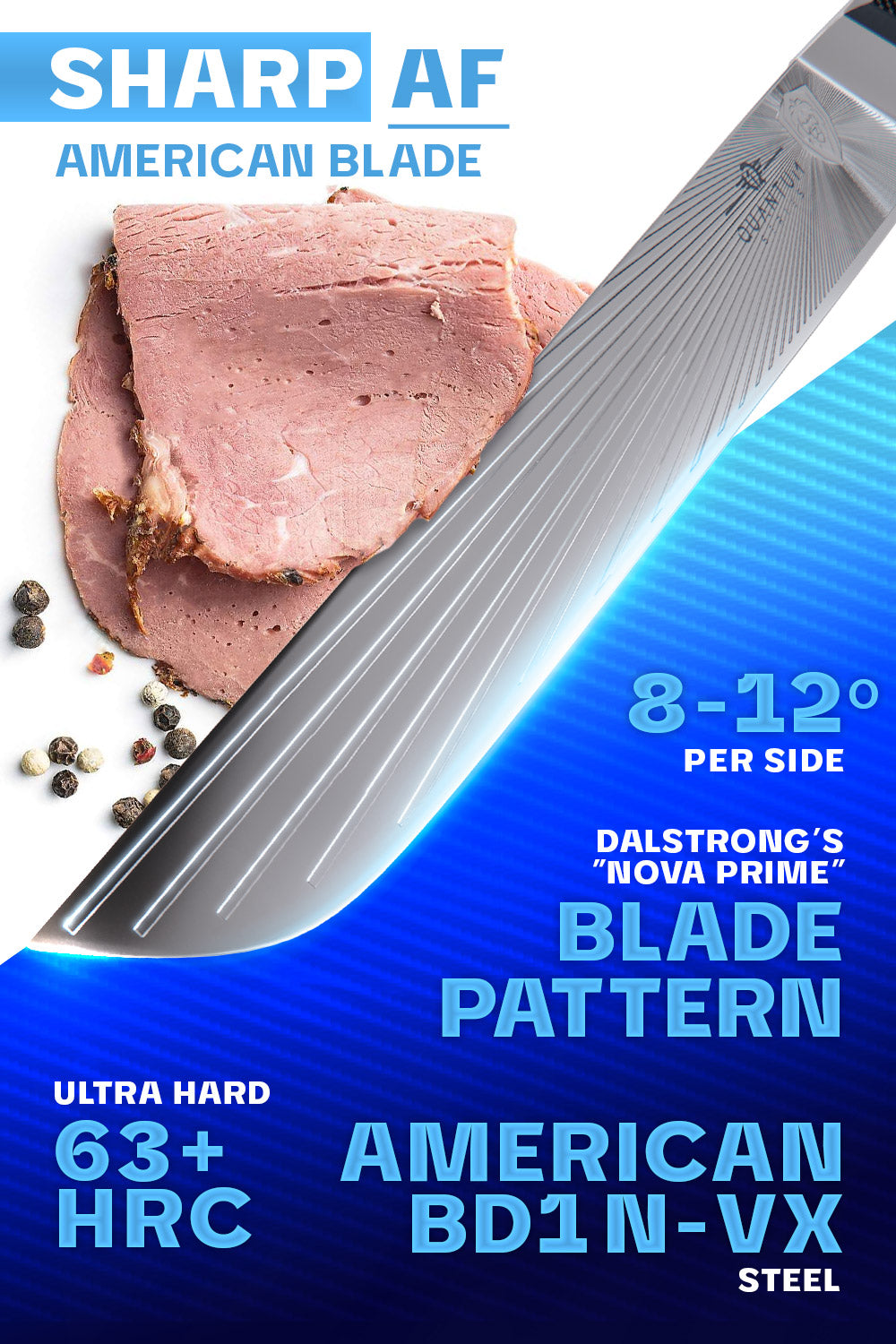 Slicing & Carving Knife 12 | Offset Blade | Gladiator Series | NSF  Certified | Dalstrong ©