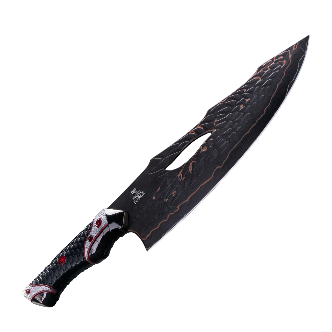 Game of Thrones™ x StudioForge™ | Drogon's Fury™ | 8.5” Collector’s Chef Knife & Sculpted Display Stand