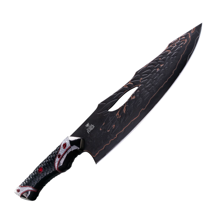Game of Thrones™ x StudioForge™ | Drogon's Fury™ | 8.5” Collector’s Chef Knife & Sculpted Display Stand