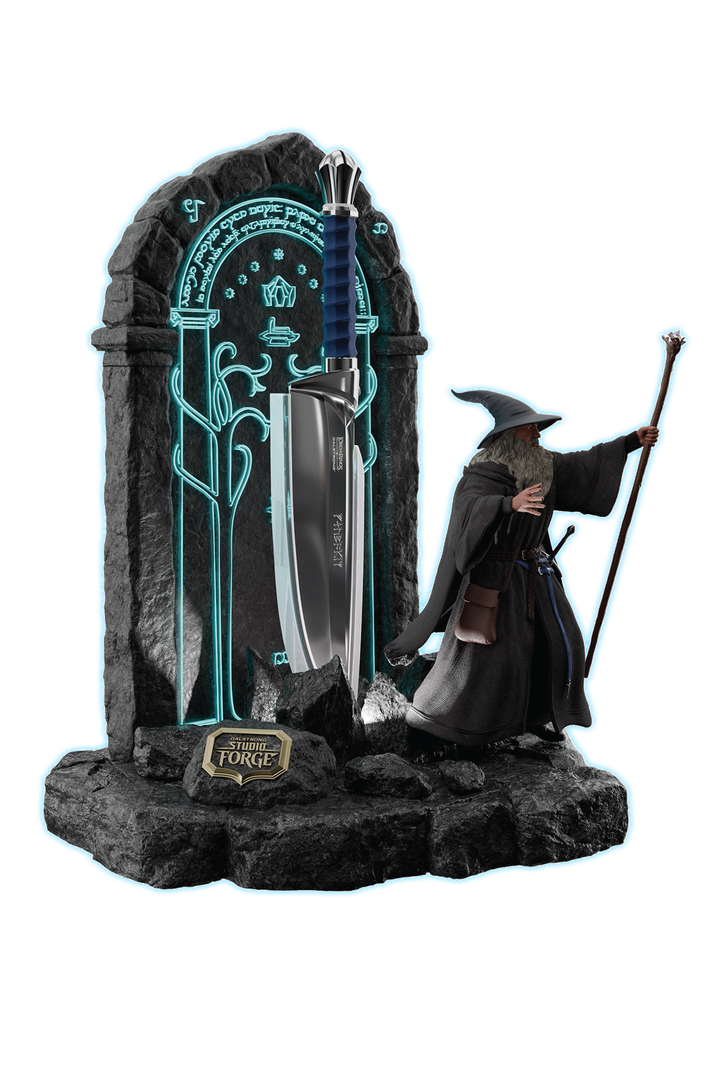 The Lord of the Rings™ × StudioForge™ | Gandalf The Grey™ Edition | Chef Knife & LED Display Stand - 1