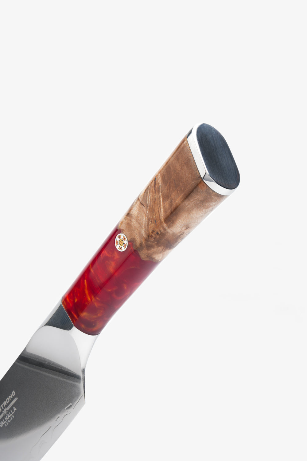 Chef & Cleaver Crixus Knife 8" | Red Handle | Valhalla Series | Dalstrong ©