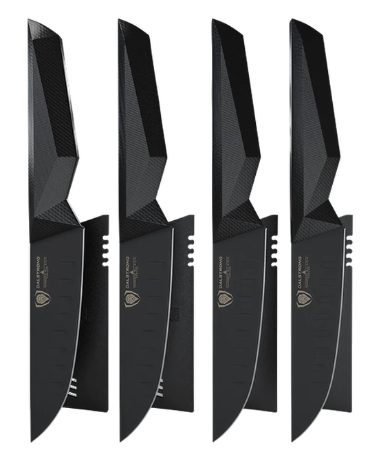 Shadow Black Series _ 4-Piece Steak Knife Set | Shadow Black Series | NSF Certified | Dalstrong © _ 1