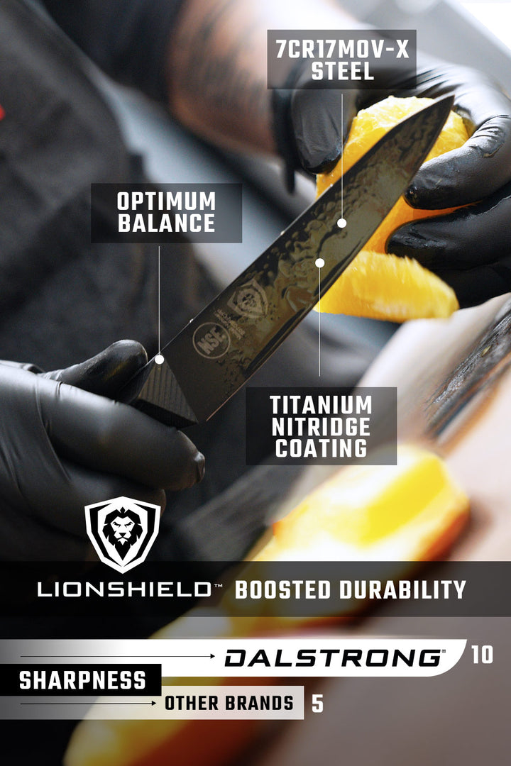 Utility Knife 5.5" | Shadow Black Series | NSF Certified | Dalstrong ©