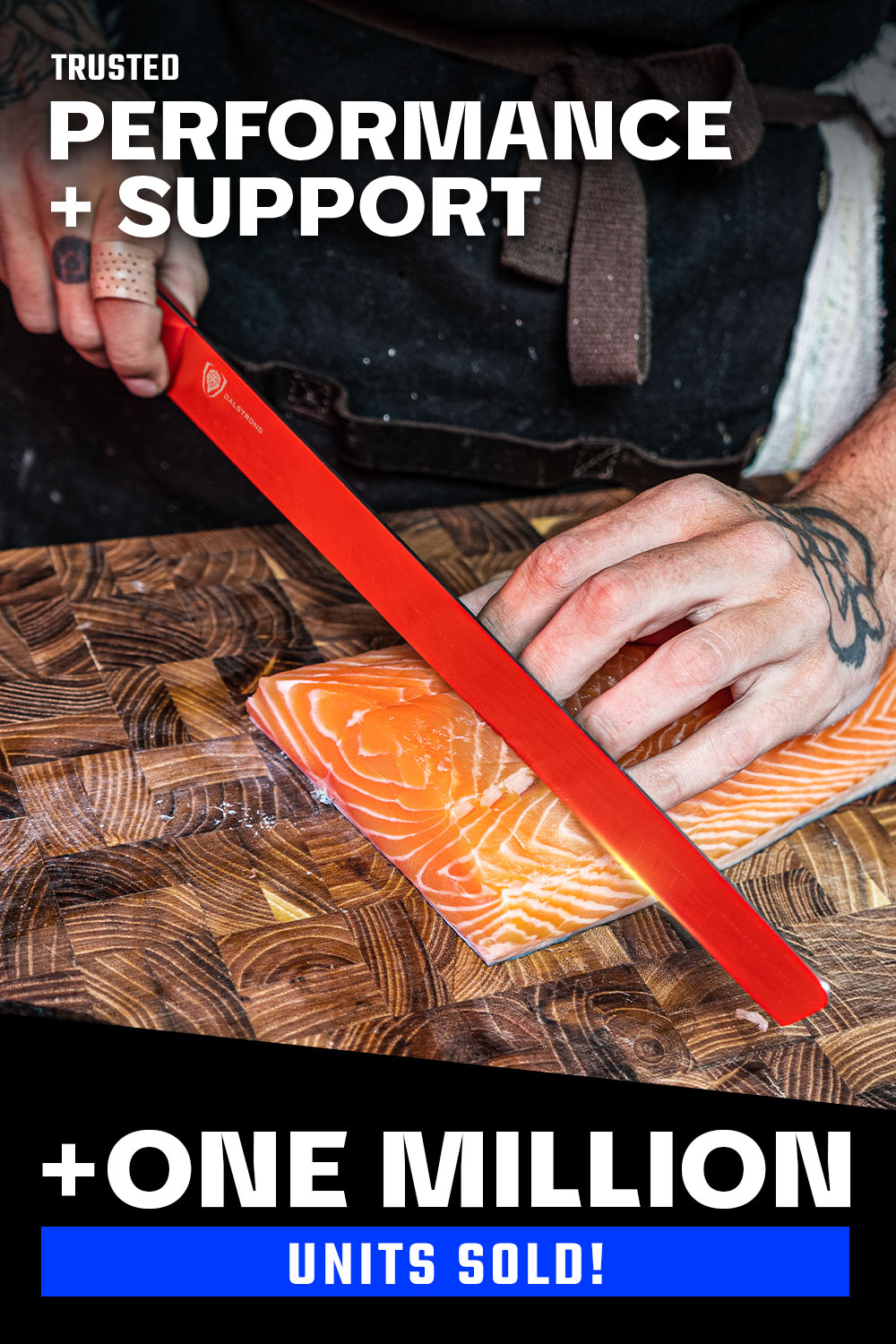Slicing & Carving Knife 12" | Shadow Black Series | RED Edition | Dalstrong ©