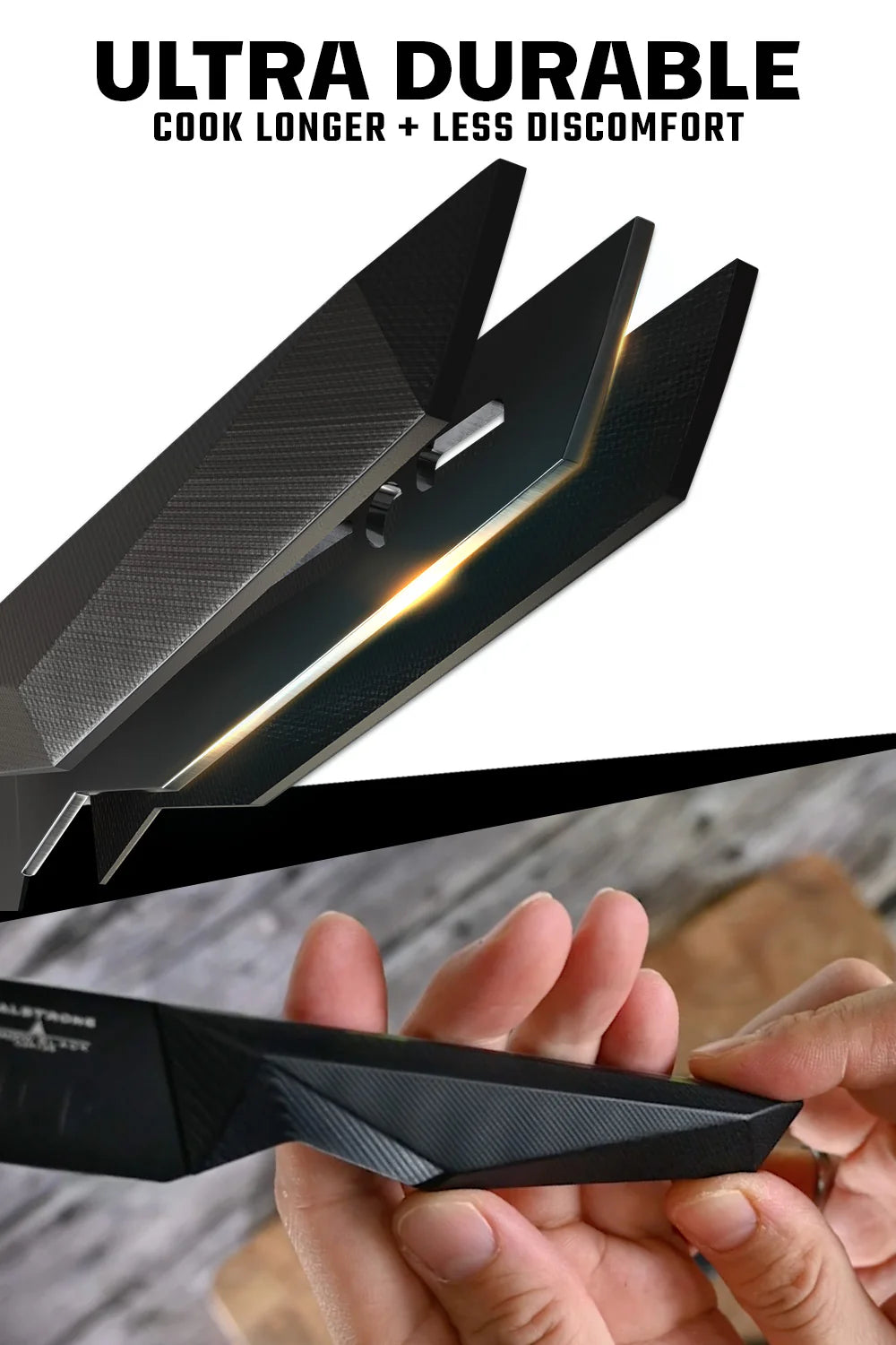 4-Piece Steak Knife Set | Shadow Black Series | NSF Certified | Dalstrong © 3