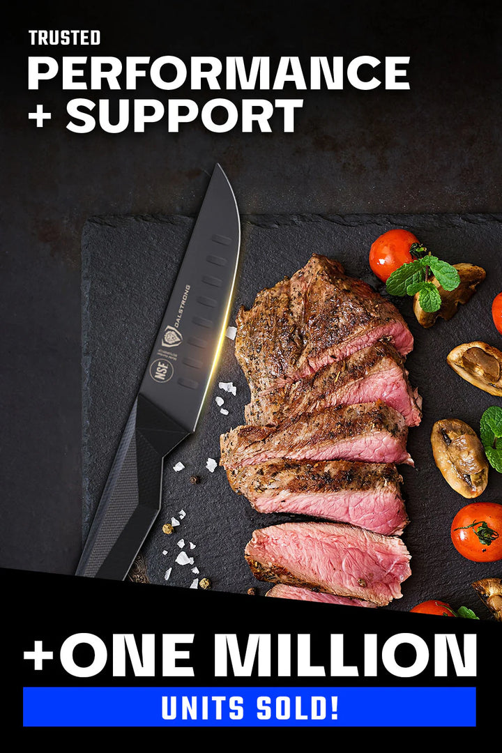 4-Piece Steak Knife Set | Shadow Black Series | NSF Certified | Dalstrong © 6