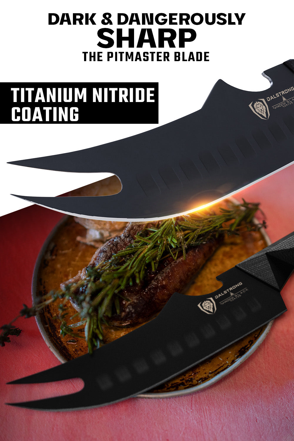 BBQ Pitmaster Knife 6.5" | Shadow Black Series | NSF Certified | Dalstrong ©