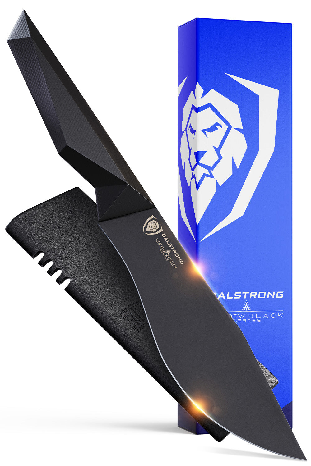 Chef's-Cleaver Hybrid "Barong" Knife 7" | Shadow Black Series | NSF Certified | Dalstrong ©