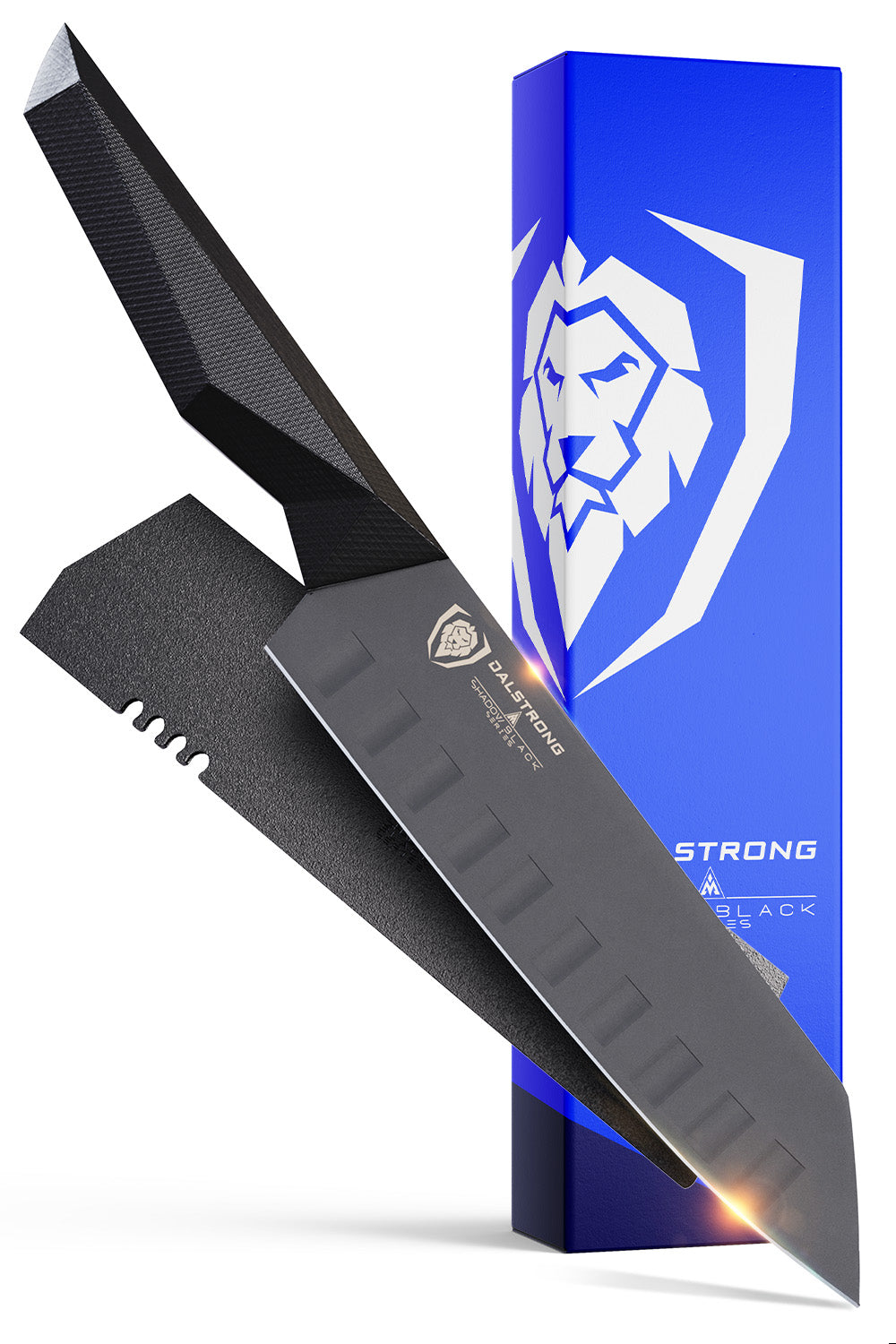 Santoku Knife 7" | Shadow Black Series | NSF Certified | Dalstrong ©