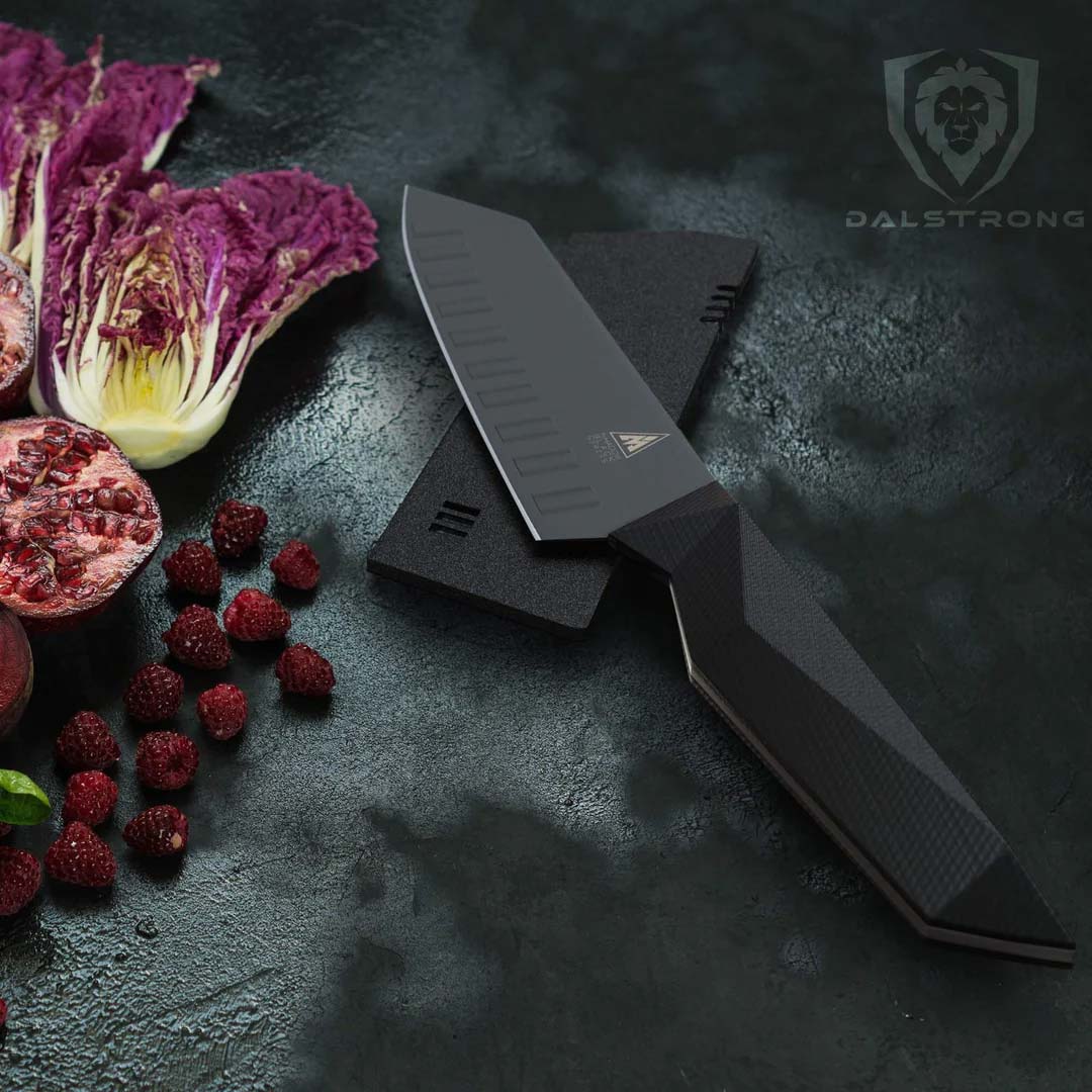 Santoku Knife 7" | Shadow Black Series | NSF Certified | Dalstrong © - 8
