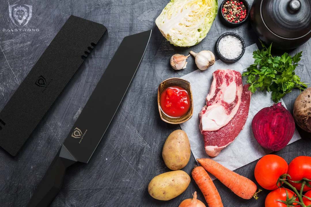 Kiritsuke Chef's Knife 8.5" | Shadow Black Series | NSF Certified | Dalstrong © 4