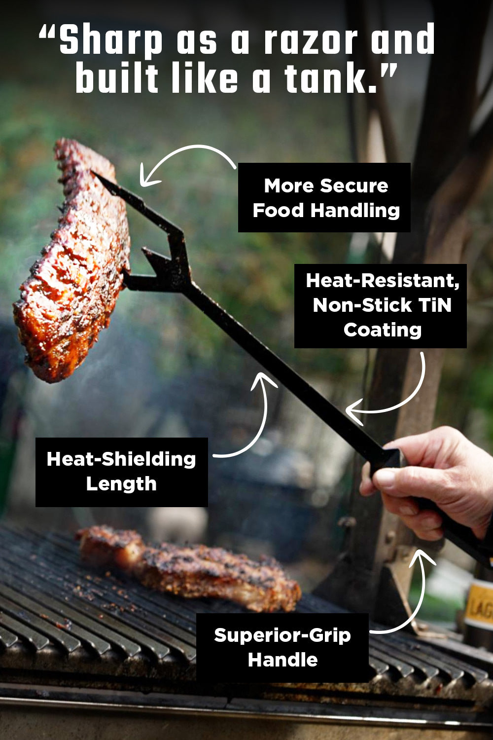 Carving BBQ Trident Set | Shadow Black Series | NSF Certified | Dalstrong ©