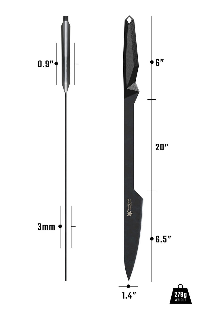 Carving BBQ Trident Set | Shadow Black Series | NSF Certified | Dalstrong ©