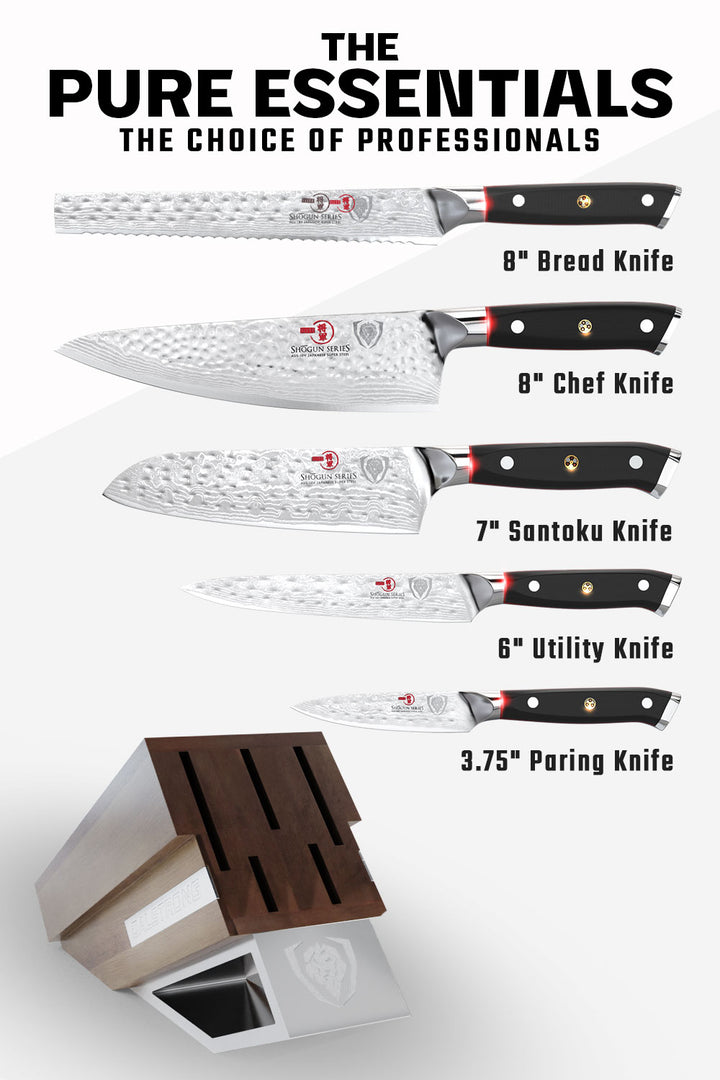 5-Piece Knife Block Set | Shogun Series | ELITE | Dalstrong ©