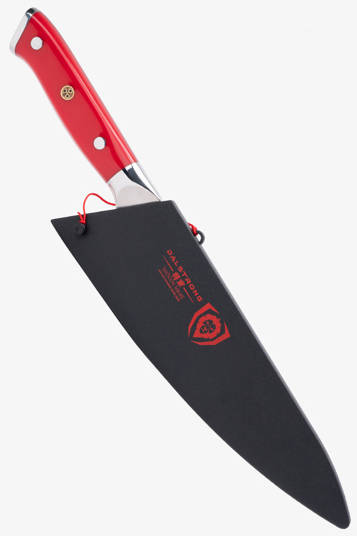 Chef's Knife 8" | Crimson Red Handle | Shogun Series | X | Dalstrong ©