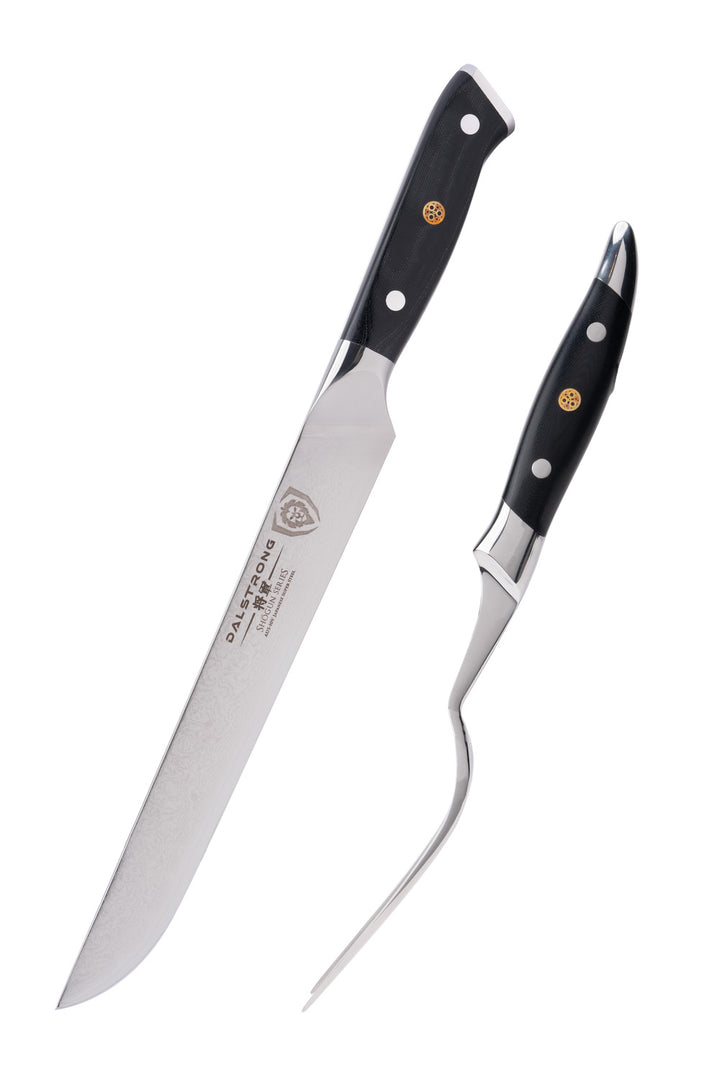 Carving Knife & Fork Set 9" | Shogun Series | ELITE | Dalstrong © 2