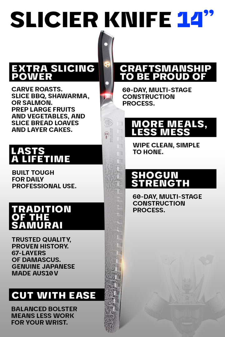 Extra-Long Slicing & Carving Knife 14" | Shogun Series ELITE | Dalstrong ©