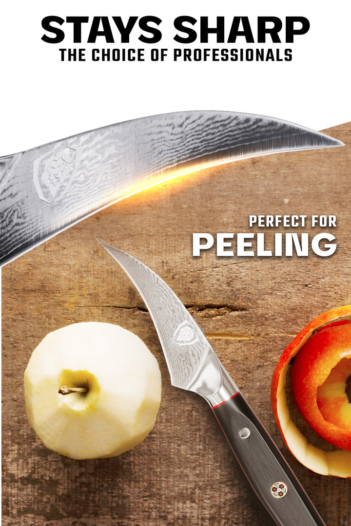 Bird's Beak Peeling & Paring Knife 3" | Shogun Series ELITE | Dalstrong ©
