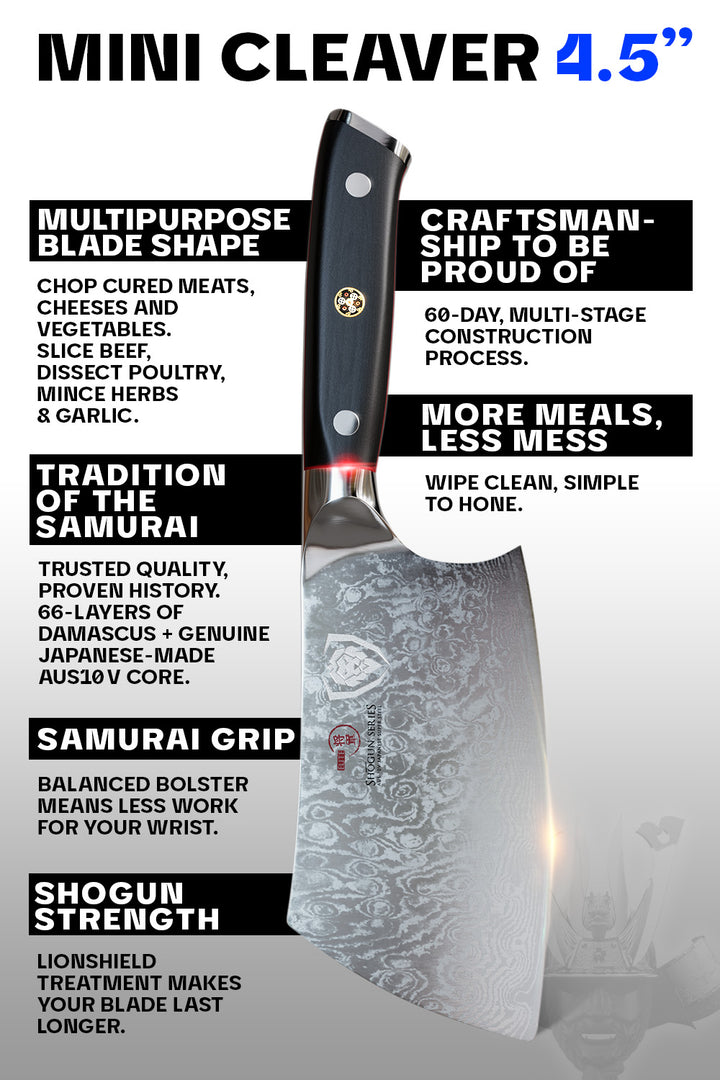 Cleaver Knife 4.5" | Shogun Series ELITE | Dalstrong ©