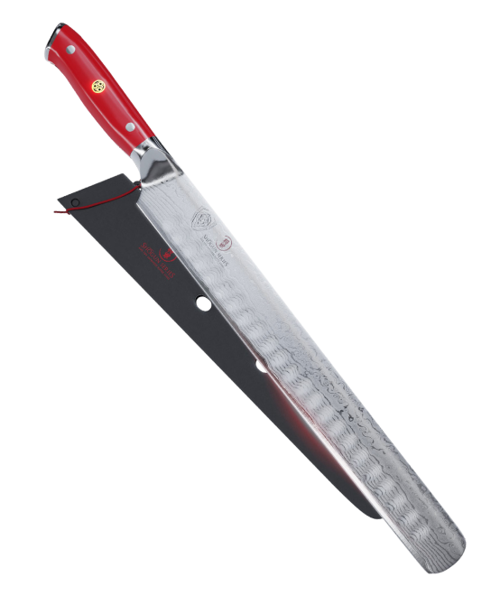 Shogun Series _ Slicing Carving Knife 12" | Crimson Red ABS Handle | Shogun Series | Dalstrong © _ 1