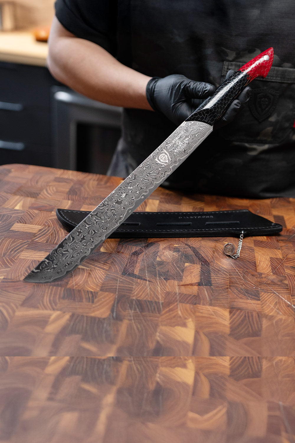 Scorpion Hellfire Bundle | 8" Chef's Knife + 4" Paring Knife + 11" Slicer Knife