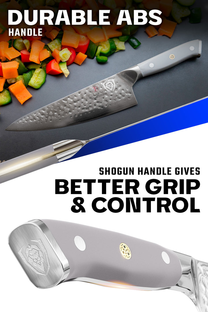 Chef Knife 8" | Gray Matte ABS Handle | Shogun Series X | Dalstrong ©