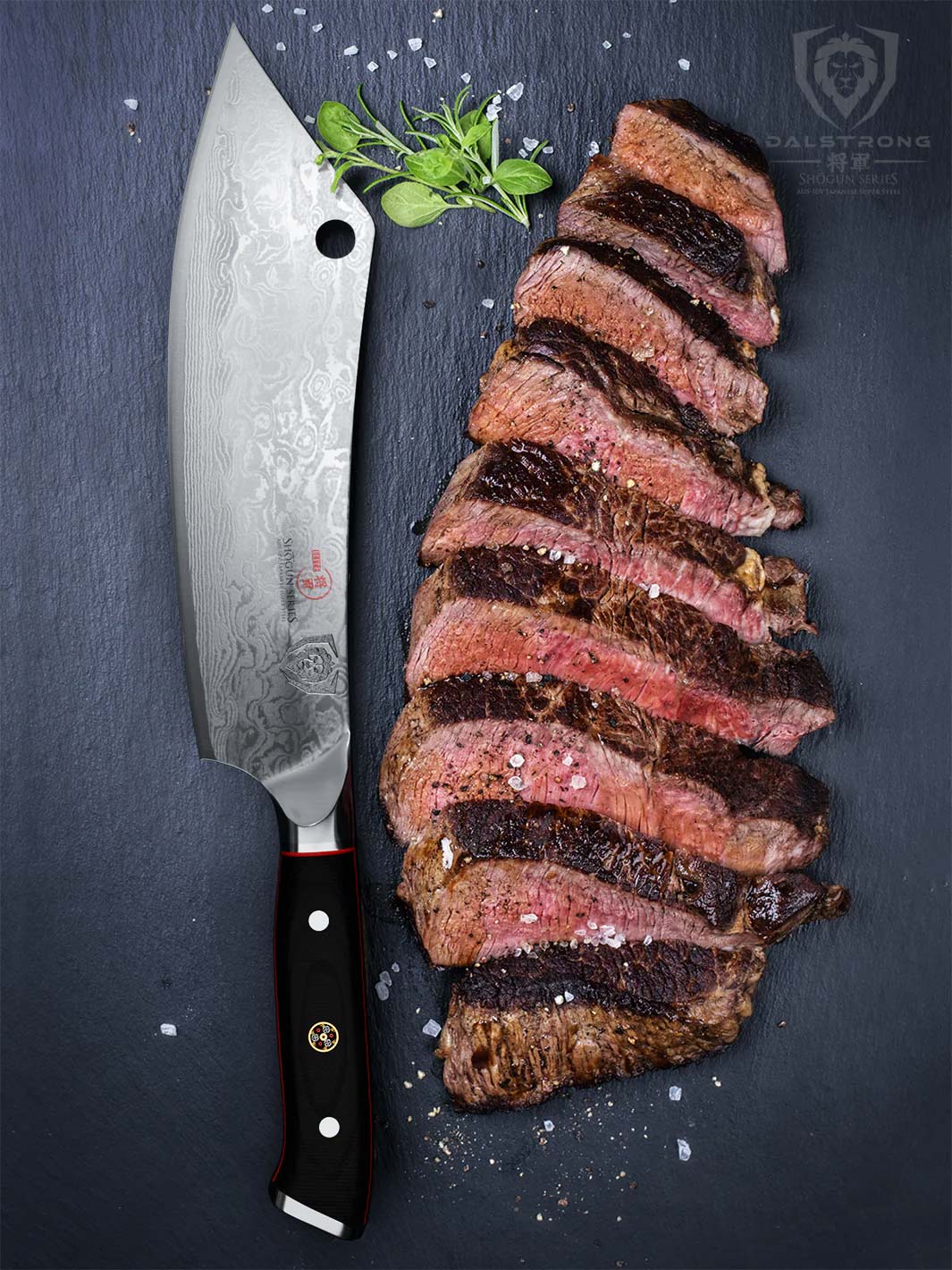 Cleaver Hybrid & Chef's Knife 8" | Crixus | Shogun Series | ELITE | Dalstrong © 6