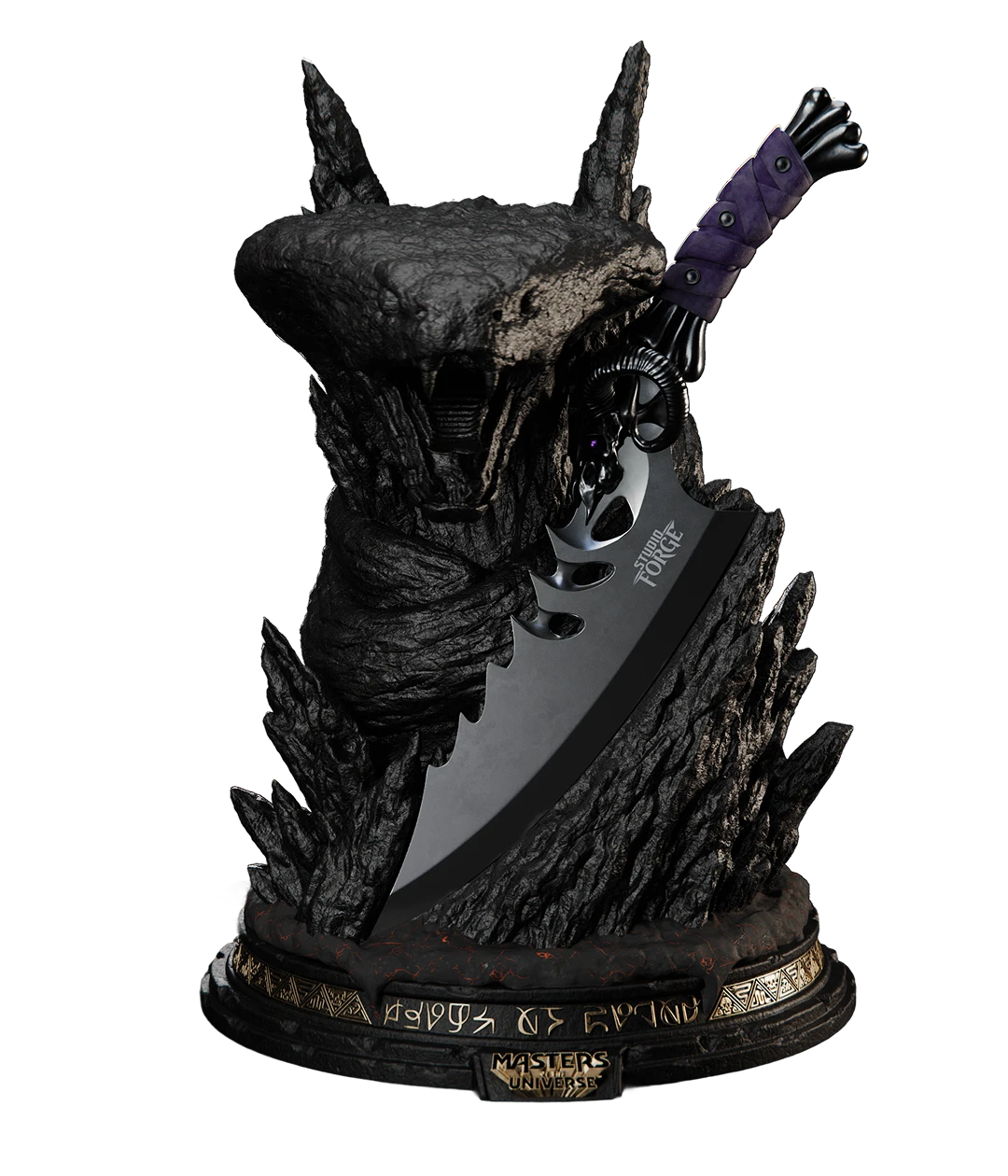 Masters of The Universe™ x StudioForge™ | SNAKE MOUNTAIN™ EDITION: The Blade of Havoc™ | 8” Collector’s Chef Knife & Display Stand - 1