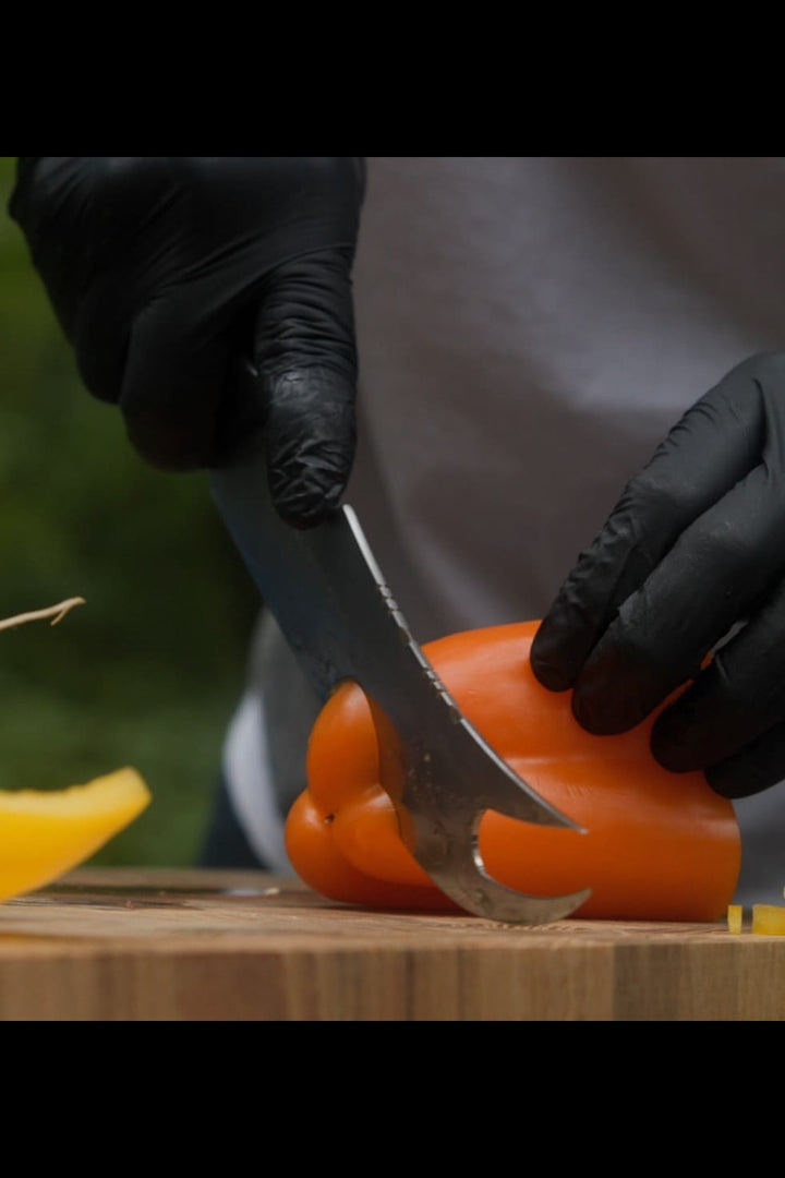 Pitmaster Knife 8" | Forked Tip & Bottle Opener | Valhalla Series | Dalstrong ©