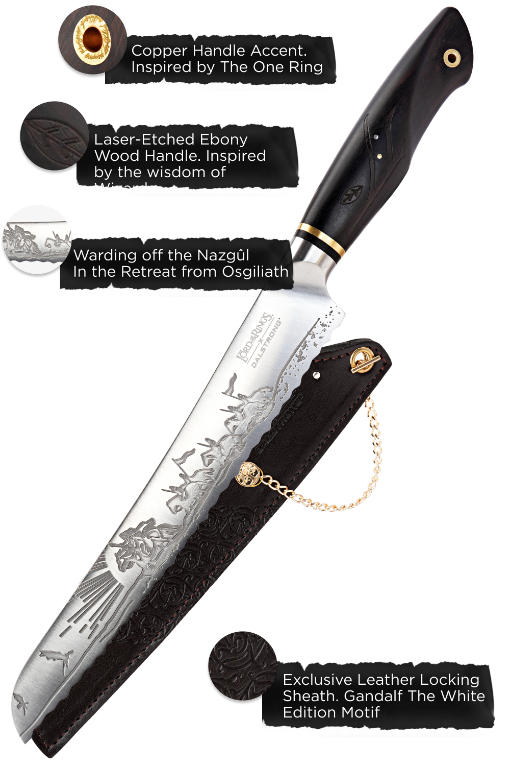 Bread Knife 9" | Lord of the Rings™ Edition | Dalstrong ©