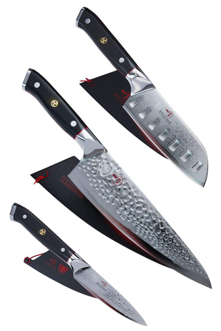 Shogun Bundle | 8" Chef Knife + 3.5" Paring Knife + 7" Santoku Knife