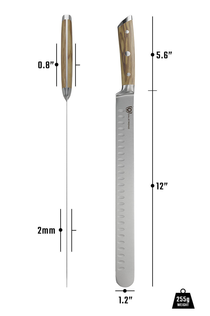 Slicing & Carving Knife 12" | Olive Wood | Gladiator Series | Dalstrong ©