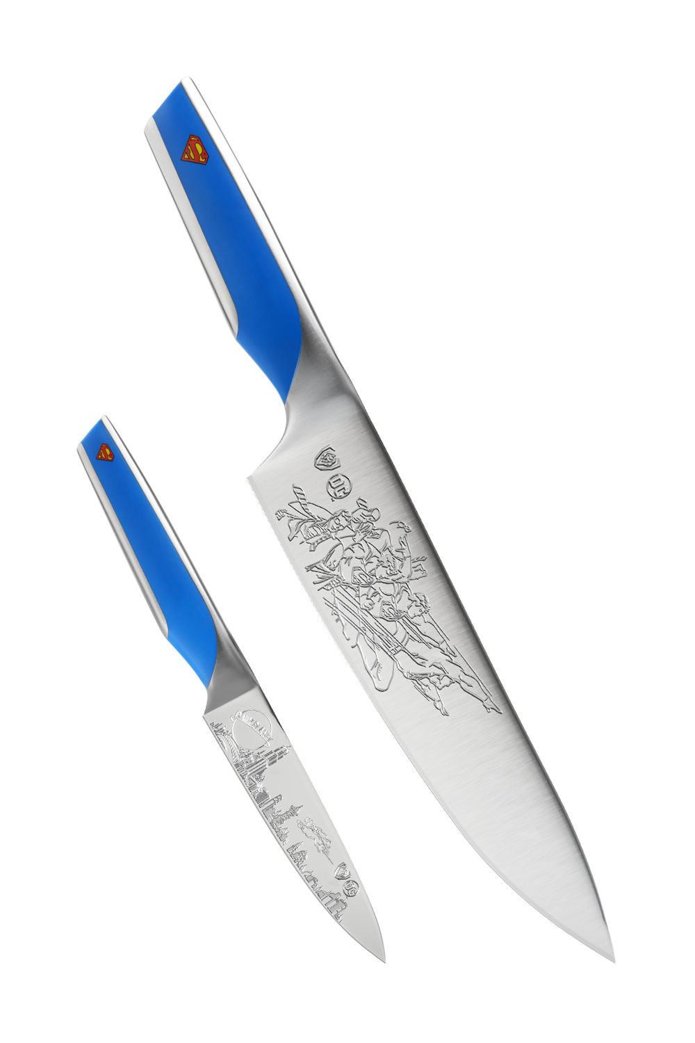 2 Piece Set | 8" Chef's Knife & 3.75" Paring Knife | SUPERMAN™ Edition | Dalstrong ©