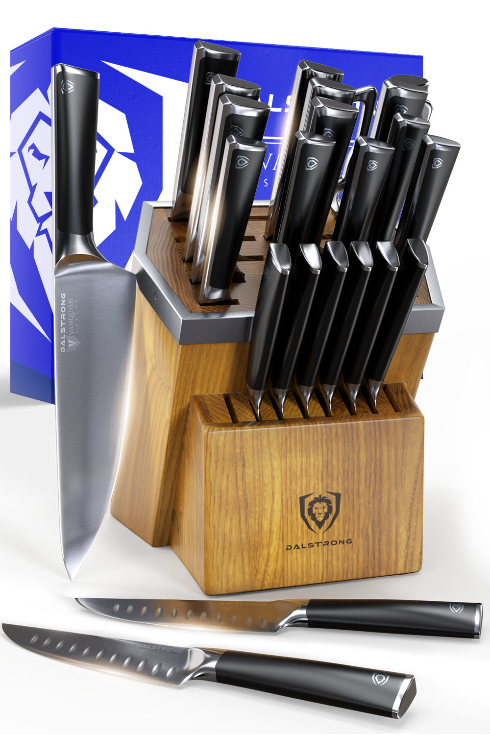 24-Piece Knife Block Set | Vanquish Series | NSF Certified | Dalstrong ©