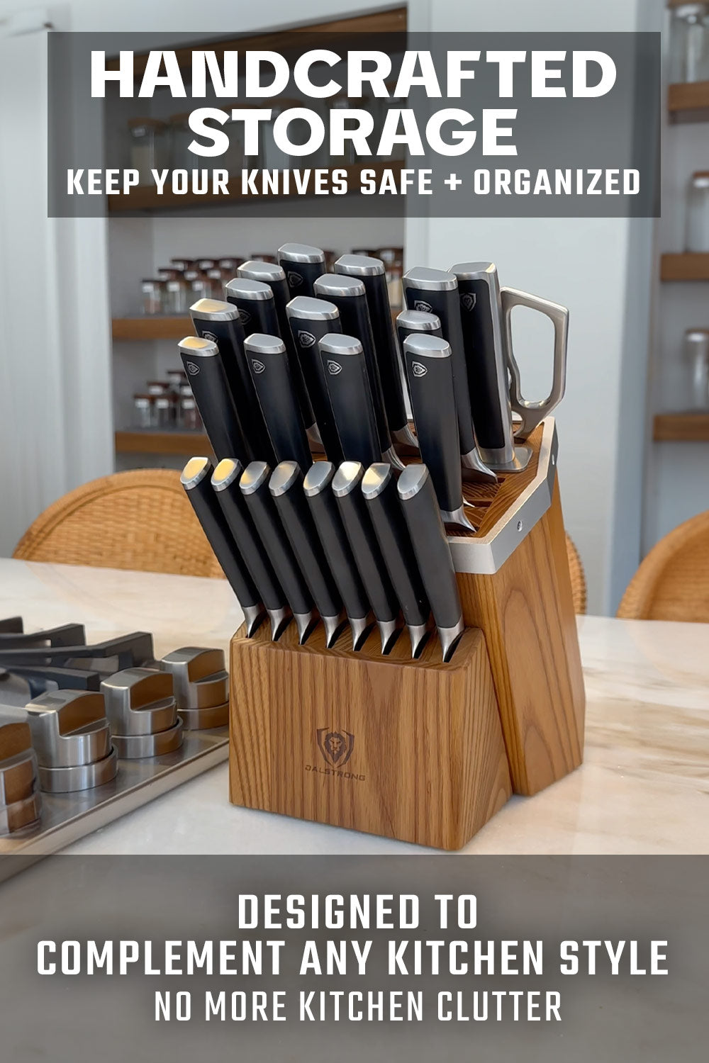 24-Piece Knife Block Set | Vanquish Series | NSF Certified | Dalstrong ©