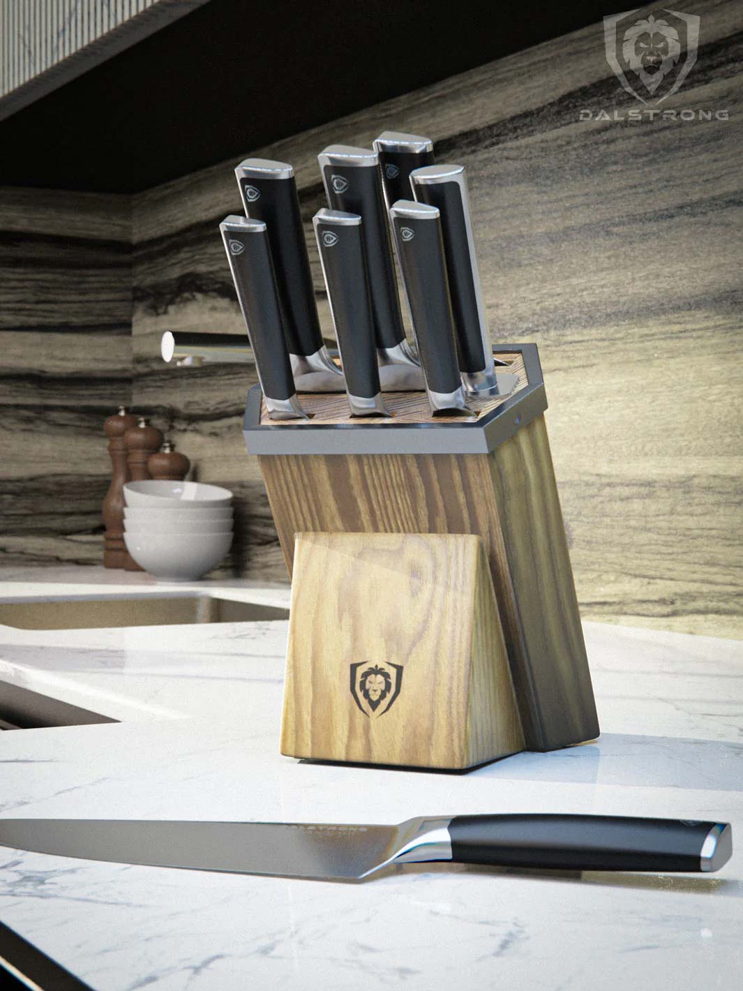 8-Piece Knife Block Set | Vanquish Series | NSF Certified | Dalstrong © 20