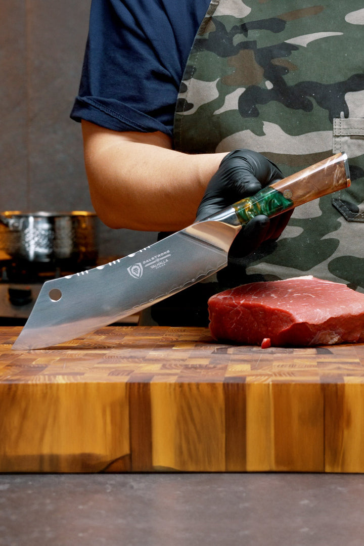 Chef & Cleaver Crixus Knife 8" | Green Handle | Valhalla Series | Dalstrong © 4