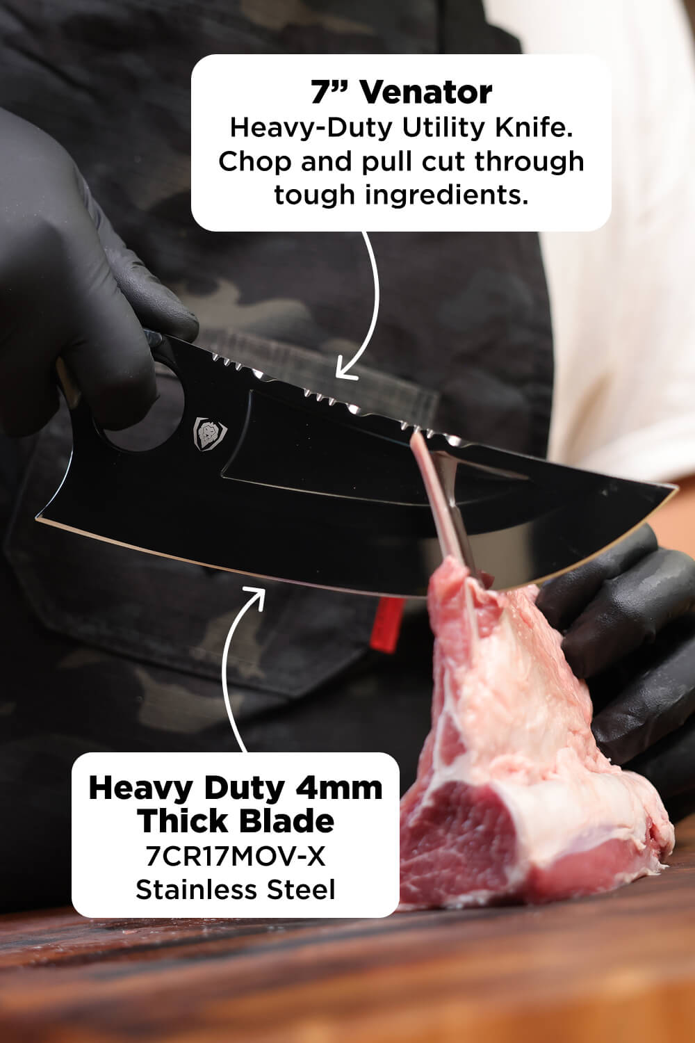 3 Piece Set | Slicing, Fillet & Venator Knife | Valhalla Series | Ravenstone Edition | Dalstrong ©