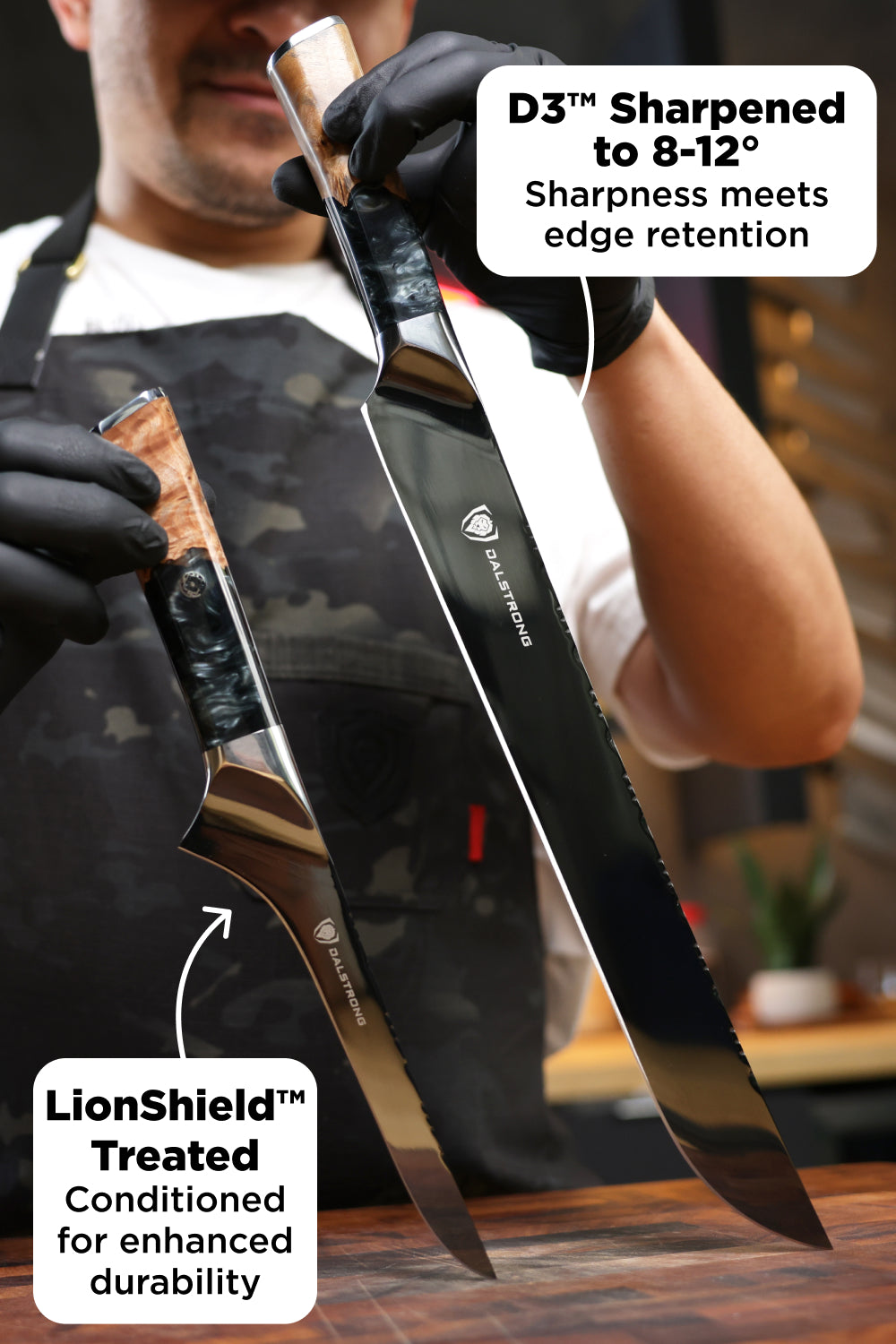 2 Piece Set | Slicing Knife & Boning Knife | Valhalla Series | Ravenstone Edition | Dalstrong ©