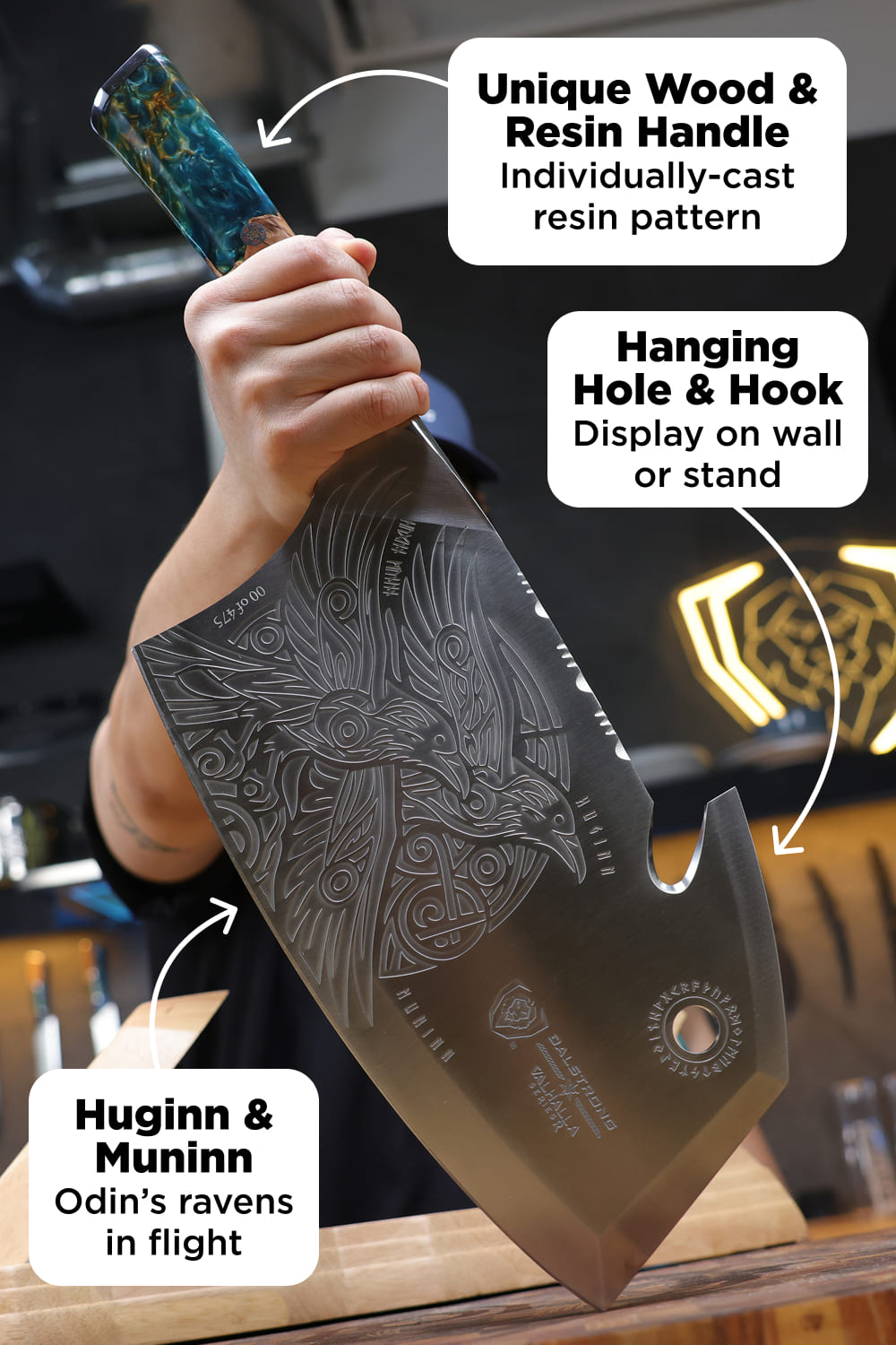 Obliterator Cleaver Knife XL | Valhalla Series | Dalstrong ©