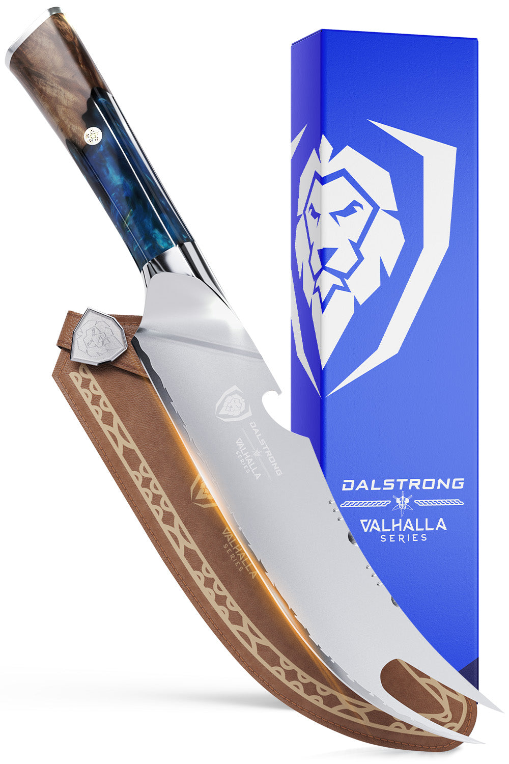 Pitmaster Knife 8" | Forked Tip & Bottle Opener | Valhalla Series | Dalstrong ©