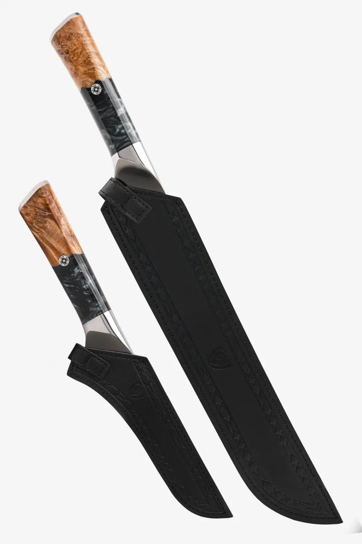 2 Piece Set | Slicing Knife & Boning Knife | Valhalla Series | Ravenstone Edition | Dalstrong ©